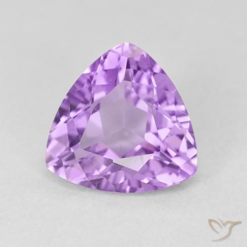 2.86克拉天然紫水晶，胖三角形，VS