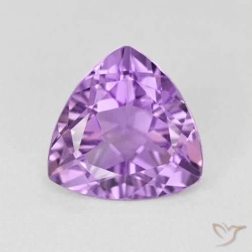 3.00ct 天然 中紫 紫水晶, 胖三角形, VS