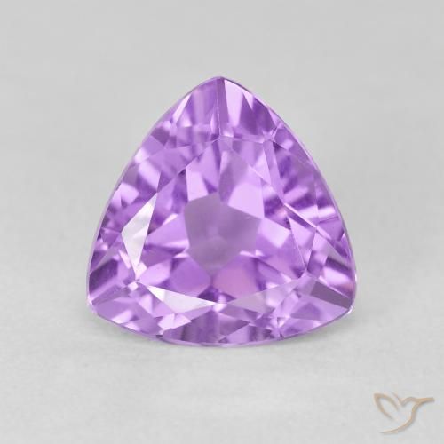 3.02ct 天然 淡粉紫 紫水晶, 胖三角形, VS