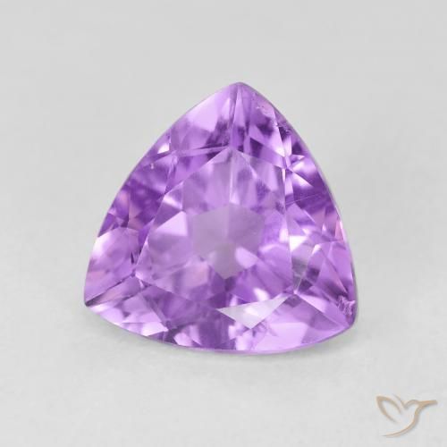 2.96克拉天然紫水晶，胖三角形，VS
