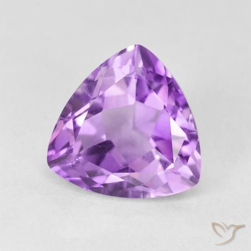 3.16克拉天然紫水晶，胖三角形，VVS-VS