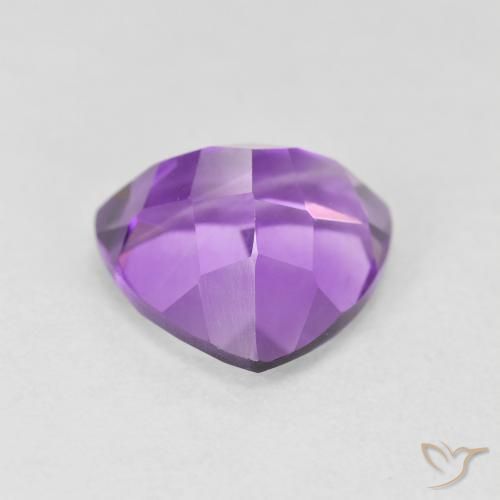 3.16克拉天然紫水晶，胖三角形，VVS-VS