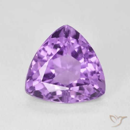 2.98ct 天然 粉紫罗兰色 紫水晶, 胖三角形, VS
