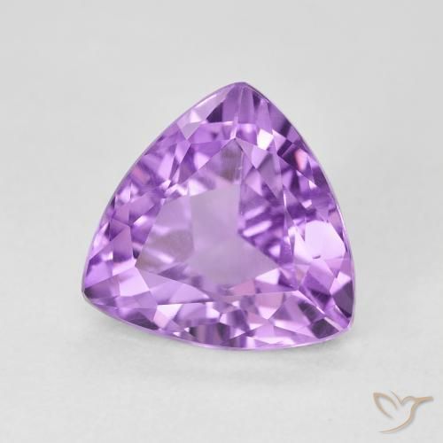 2.98克拉天然紫水晶，胖三角形，VS