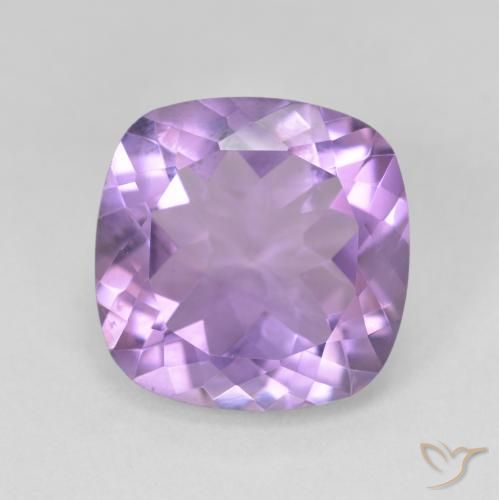 10.97ct 天然 中紫 紫水晶, 软垫, VVS