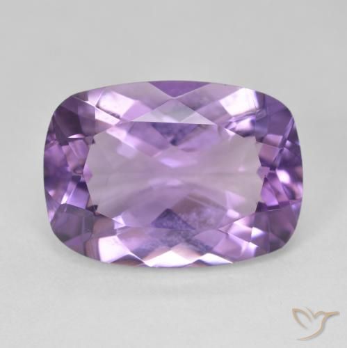 12.49ct 天然 中紫 紫水晶, 软垫, VVS