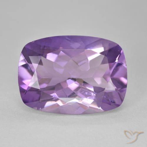 12.24ct 天然 中紫 紫水晶, 软垫, VVS