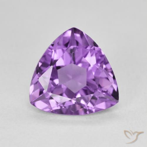 2.78ct 天然 中粉紫 紫水晶, 胖三角形, VVS-VS