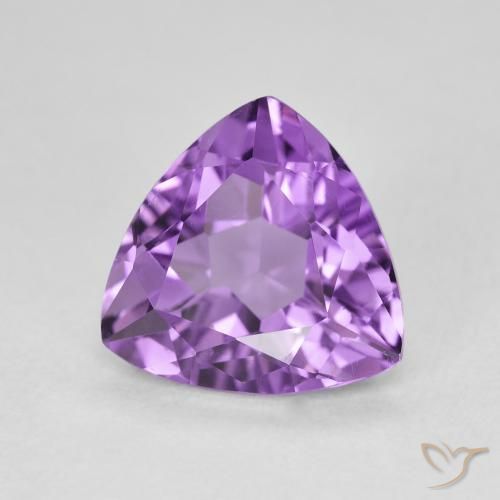 2.78克拉天然紫水晶，胖三角形，VVS-VS