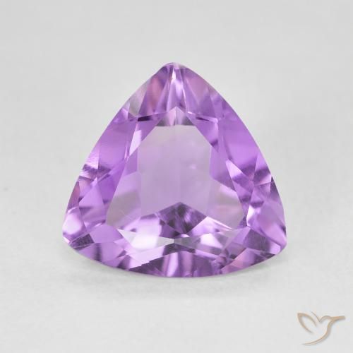 2.41ct 天然 粉紫罗兰色 紫水晶, 胖三角形, VVS-VS