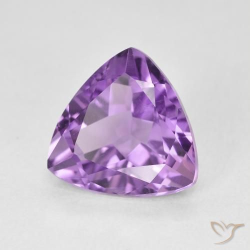 2.95克拉天然紫水晶，胖三角形，VVS-VS