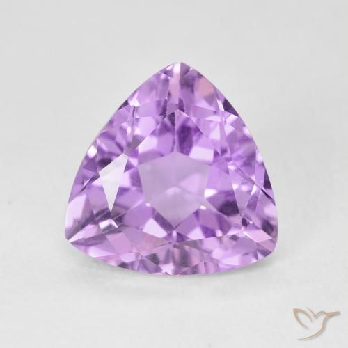 2.85ct 天然 粉紫罗兰色 紫水晶, 胖三角形, VVS-VS