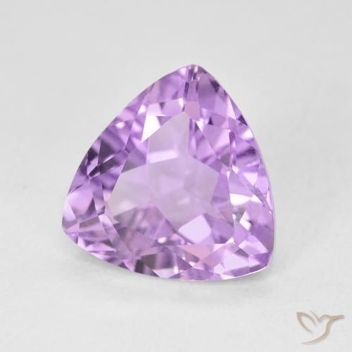 2.85克拉天然紫水晶，胖三角形，VVS-VS