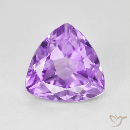 3.02ct 天然 紫色紫罗兰色 紫水晶, 胖三角形, VVS-VS