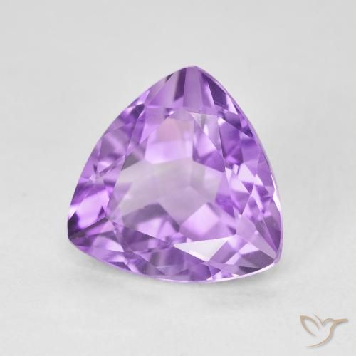 3.02克拉天然紫水晶，胖三角形，VVS-VS