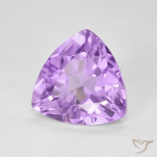 2.90克拉天然紫水晶，胖三角形，VVS-VS