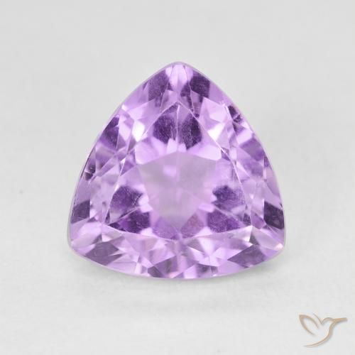 3.15ct 天然 明亮的粉紫色 紫水晶, 胖三角形, VS