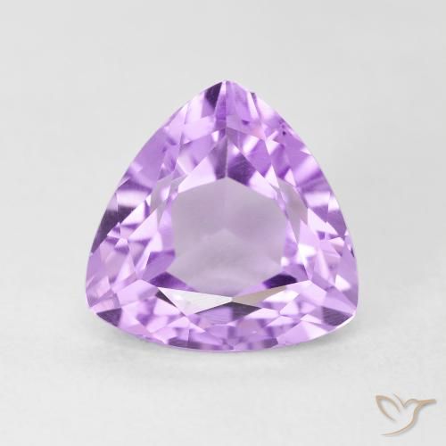 3.14ct 天然 浅紫罗兰色 紫水晶, 胖三角形, VVS-VS