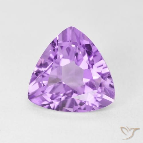 2.86ct 天然 浅紫罗兰色 紫水晶, 胖三角形, VVS-VS