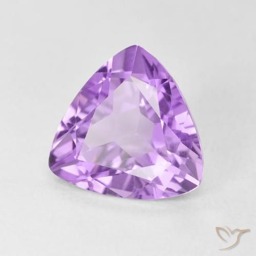 2.86克拉天然紫水晶，胖三角形，VVS-VS