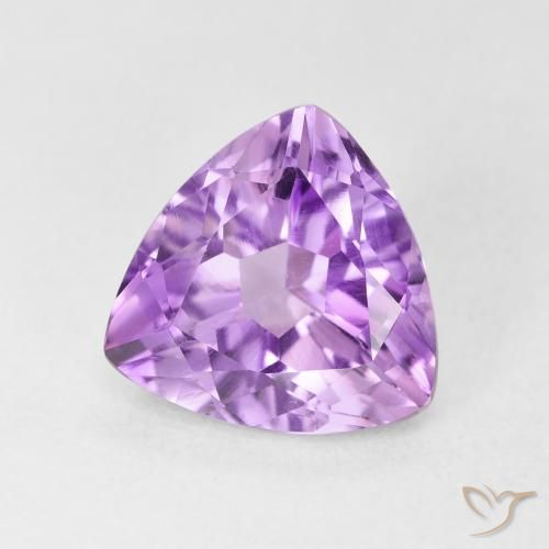 2.84克拉天然紫水晶，胖三角形，VVS-VS