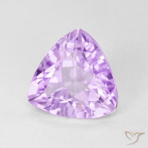 3.02克拉天然紫水晶，胖三角形，VVS-VS