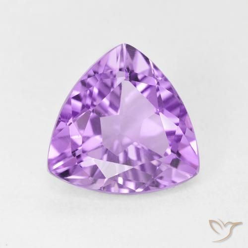 2.84ct 天然 淡粉紫 紫水晶, 胖三角形, VVS-VS