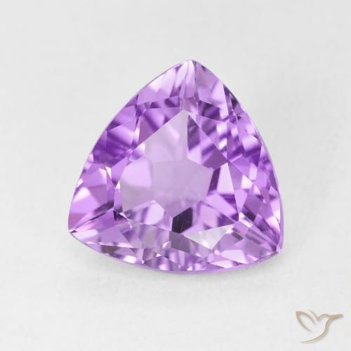 2.84克拉天然紫水晶，胖三角形，VVS-VS