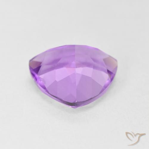 2.84克拉天然紫水晶，胖三角形，VVS-VS