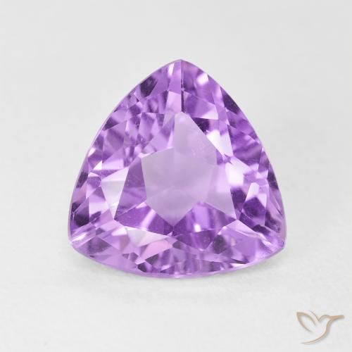 3.05ct 天然 粉紫罗兰色 紫水晶, 胖三角形, VVS-VS