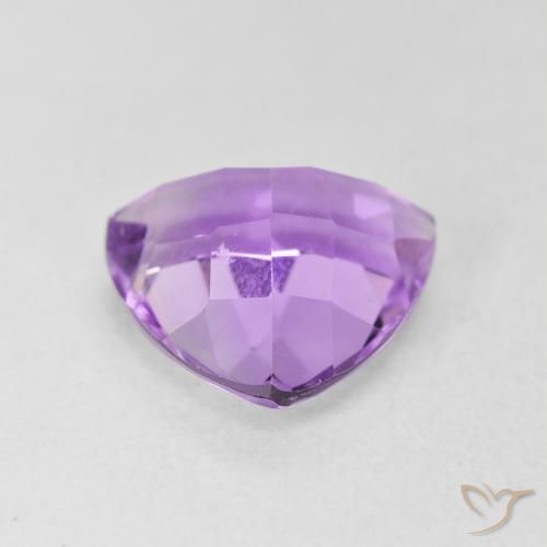 3.05克拉天然紫水晶，胖三角形，VVS-VS