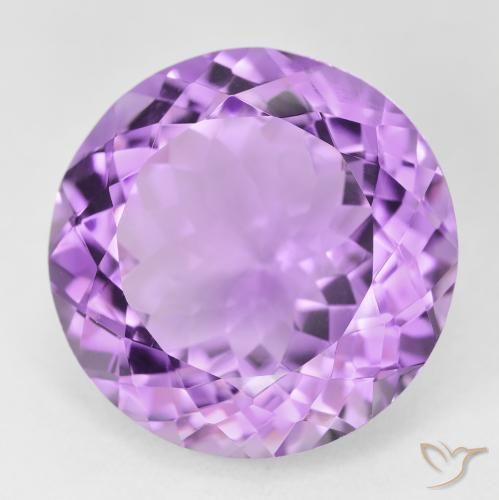 25.41ct 天然 中紫 紫水晶, 圆形的, VVS