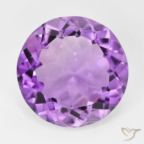 10.14ct 天然 中粉紫 紫水晶, 圆形的, VVS