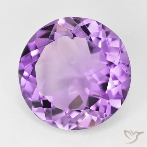 10.14克拉天然紫水晶，圆形的，VVS