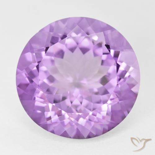 12.28ct 天然 中粉紫 紫水晶, 圆形的, VVS