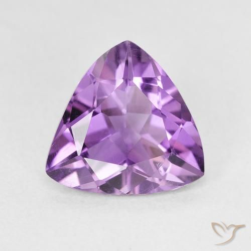 2.51ct 天然 中粉紫 紫水晶, 胖三角形, VVS