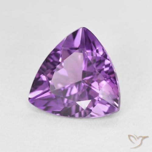 2.61克拉天然紫水晶，胖三角形，VVS