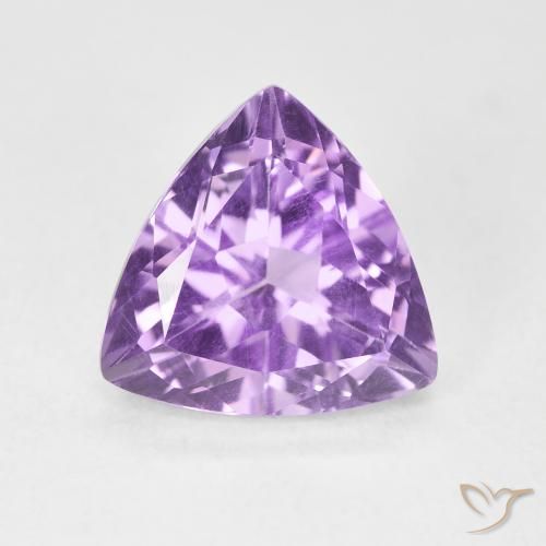 2.85ct 天然 中粉紫 紫水晶, 胖三角形, VVS