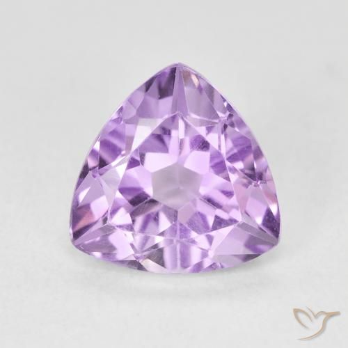 2.87ct 天然 浅紫罗兰色 紫水晶, 胖三角形, VVS