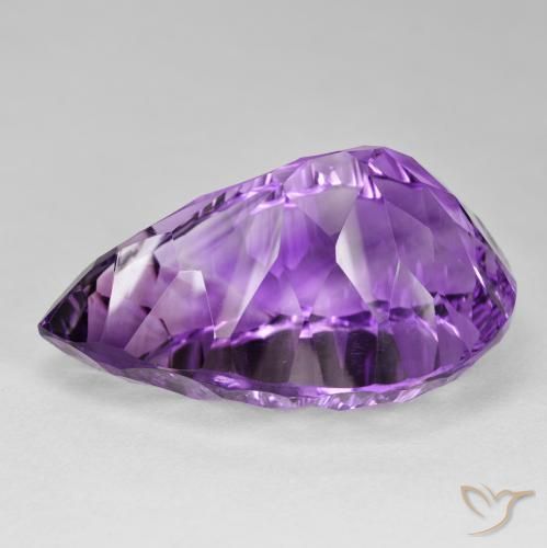 86.75克拉天然紫水晶，梨形，VVS