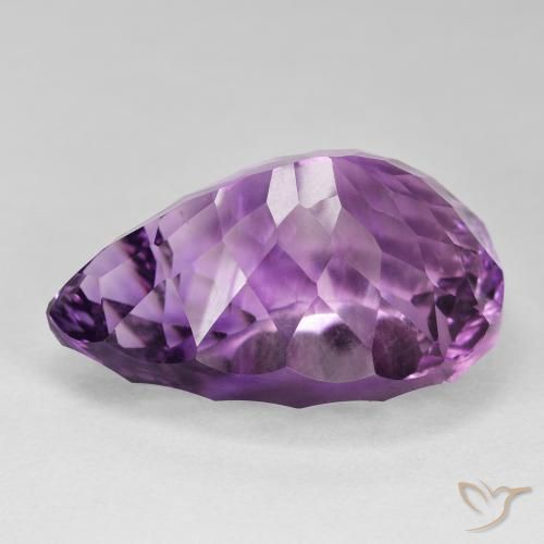 57.88克拉天然紫水晶，梨形，VVS