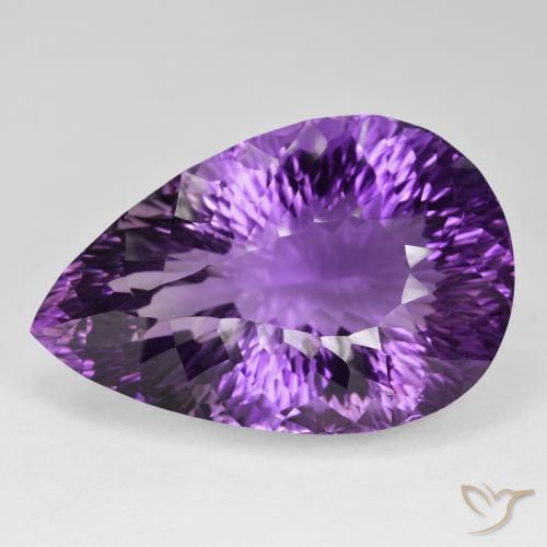 93.36ct 天然 强烈的紫罗兰色 紫水晶, 梨形, VVS