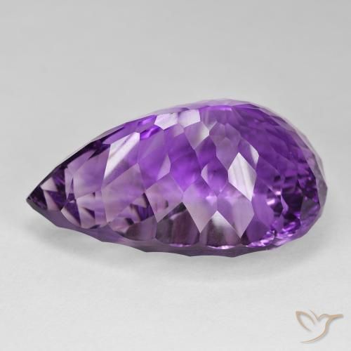 93.36克拉天然紫水晶，梨形，VVS