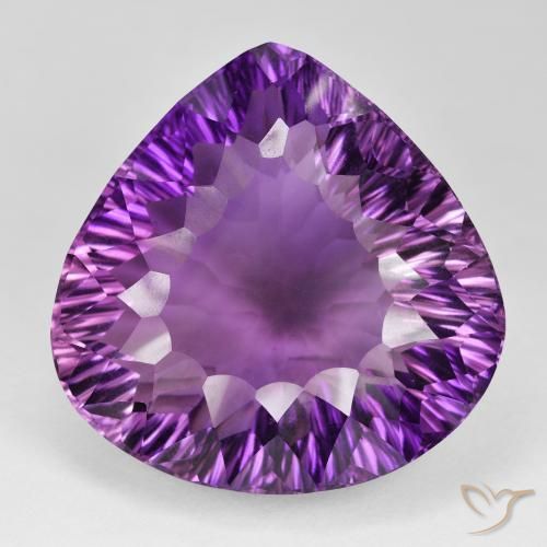 104.71ct 天然 鲜艳的粉紫色 紫水晶, 梨形, VVS