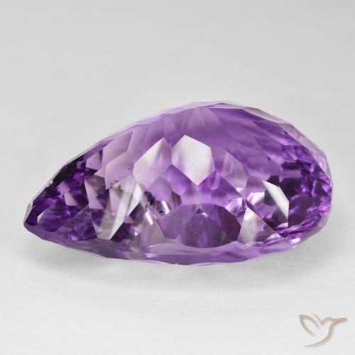 66.10克拉天然紫水晶，梨形，VVS-VS
