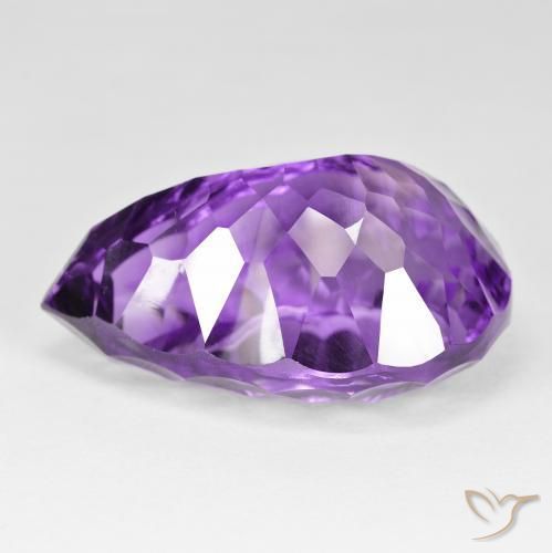 62.94克拉天然紫水晶，梨形，VVS