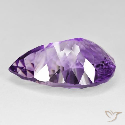 64.82克拉天然紫水晶，梨形，IF