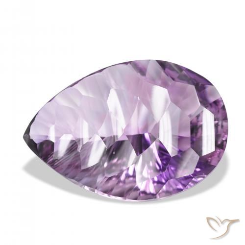 46.00ct 天然 轻中紫 紫水晶, 梨形, VVS