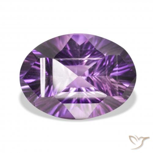 34.82ct 天然 中紫粉色 紫水晶, 椭圆形, VVS