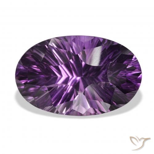 52.86ct 天然 紫色 紫色 紫水晶, 椭圆形, VVS